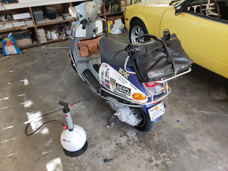 Illustration for article titled Vespa wrenching underway.